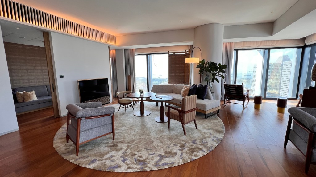 Andaz Singapore - Sitting Area of the Presidential Suite