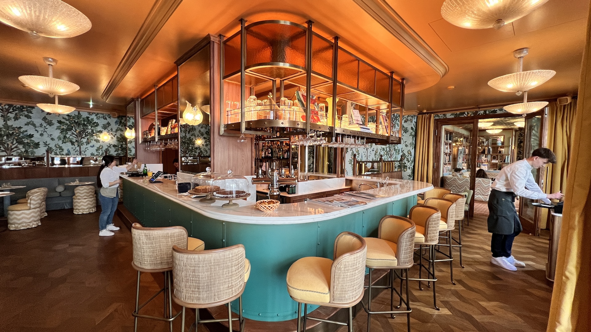 Le Café at La Fantaisie Paris — designed by Martin Brudnizki with lush botanical interiors