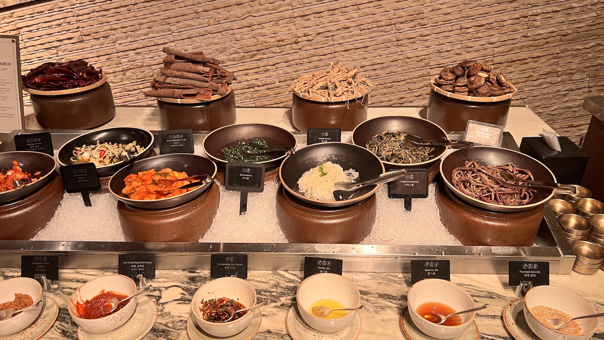 Four Seasons Seoul - Kimchi selection