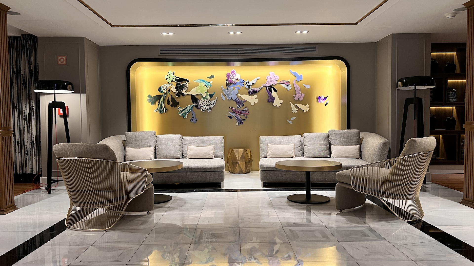 Newly renovated lobby at Sofitel Lisbon Liberdade on Avenida da Liberdade