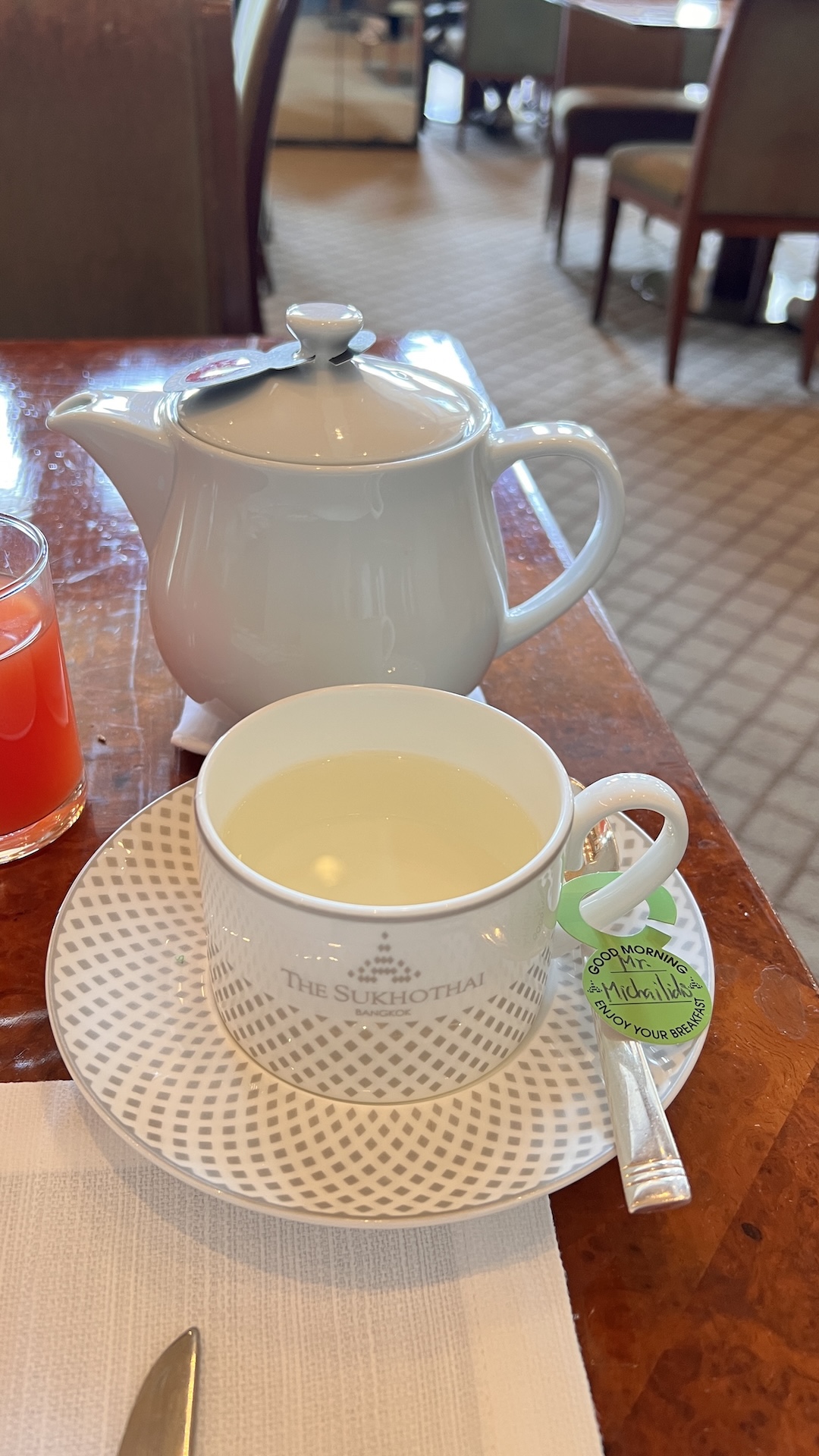 The Sukhothai Bangkok - Breakfast Tea