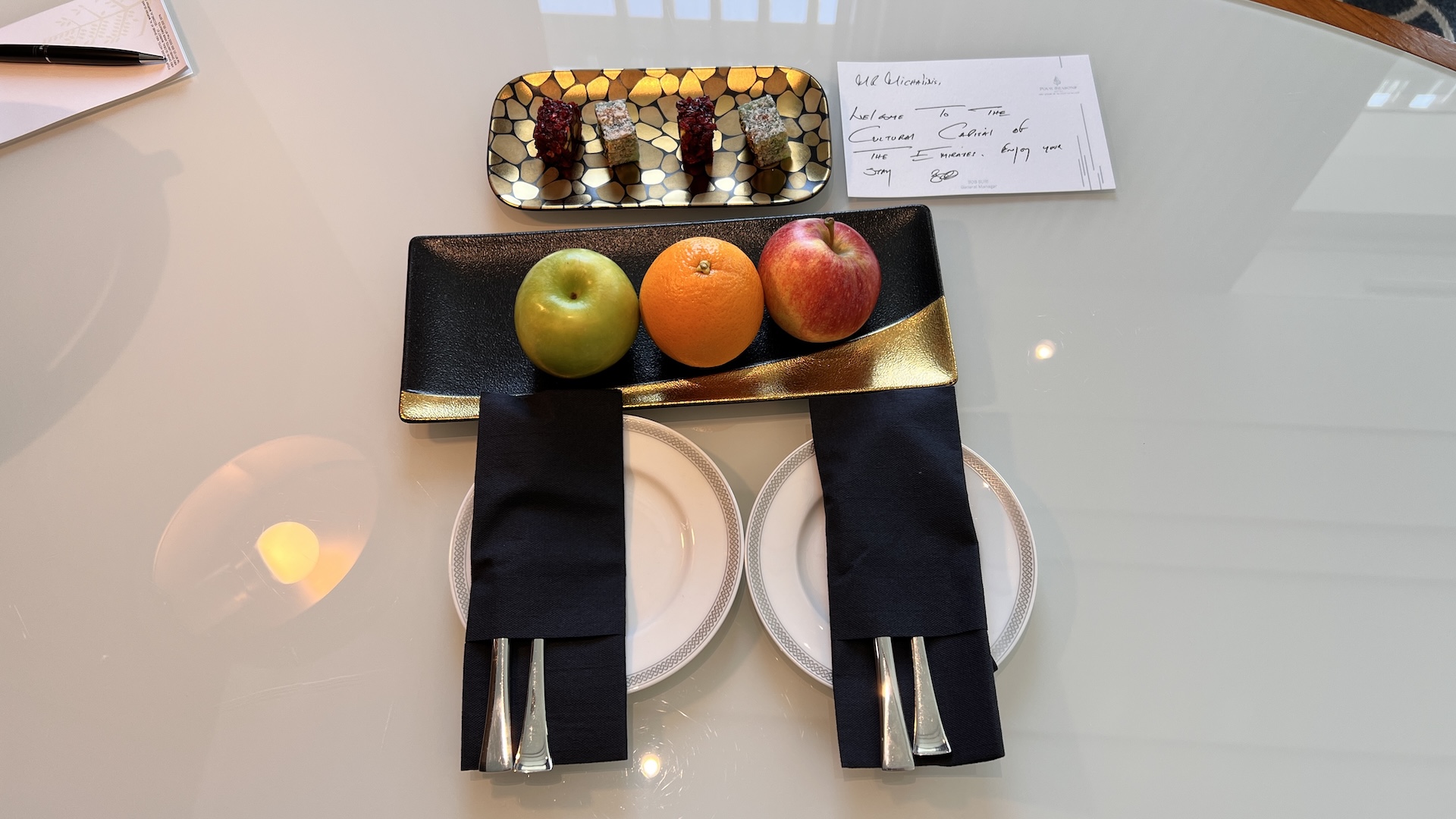Four Seasons Abu Dhabi - Welcome Amenity