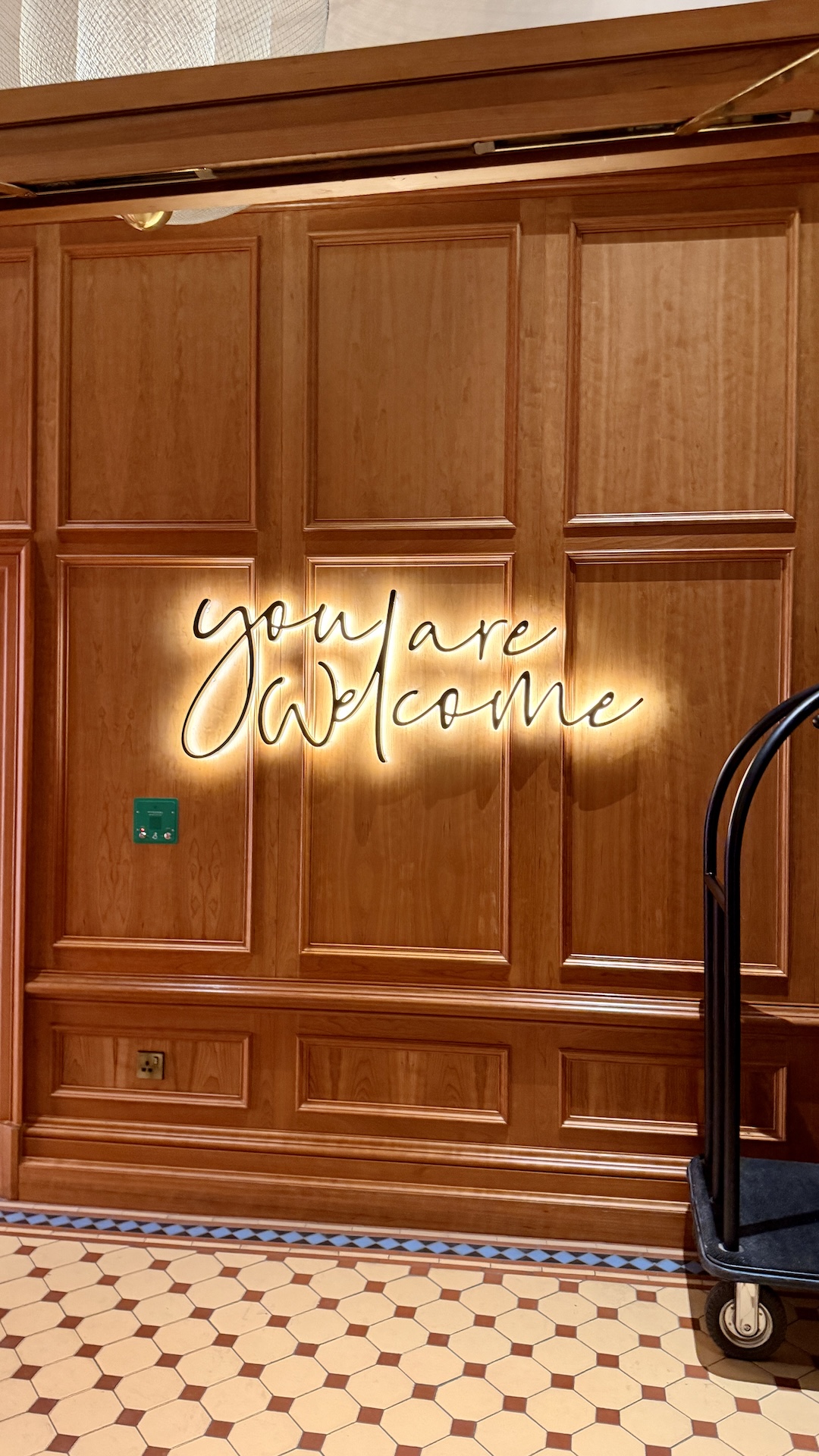 Virgin Hotels Edinburgh - You are welcome sign